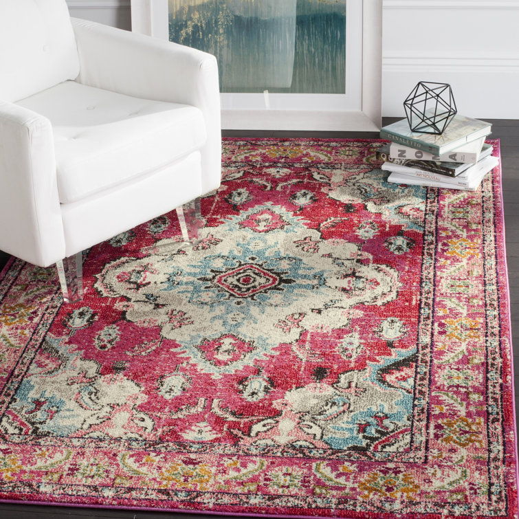 Mistana™ Tibbetts Oriental Pink Area Rug & Reviews Wayfair.ca